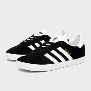NEW Adidas Black Gazelle J Sneakers Shoes | Size 5 (Fits Women's 7)